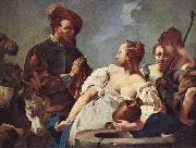 PIAZZETTA, Giovanni Battista Rebecca am Brunnen oil on canvas